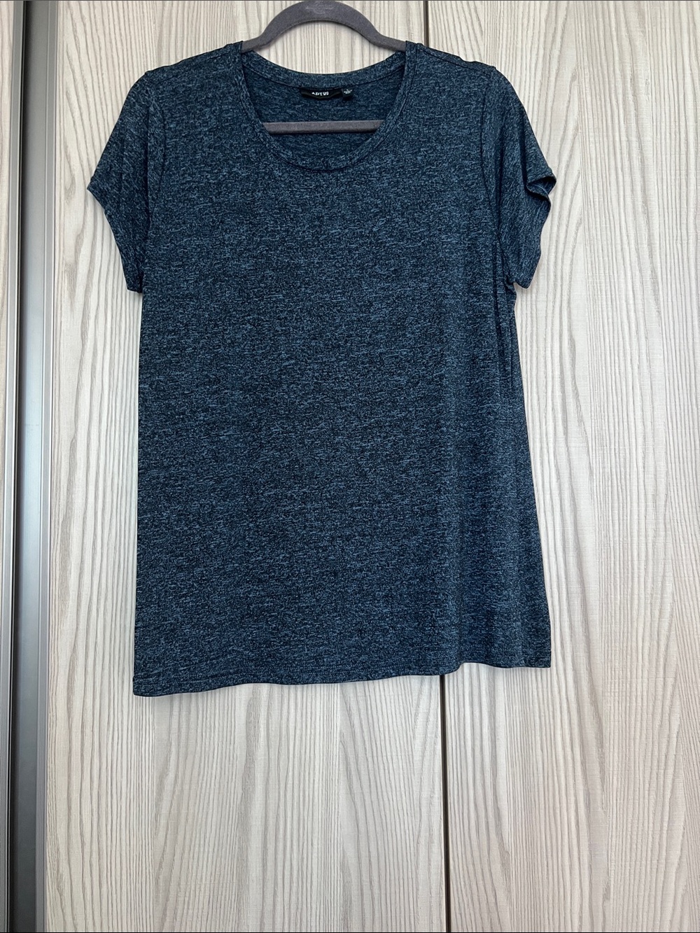 Apt. 9 Blue Black Short Sleeve Crew Tee